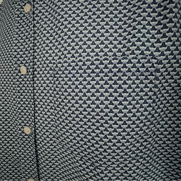 Mens Banana Republic Milly Collection Medium Short Sleeve Button Down Shirt - Picture 4 of 7